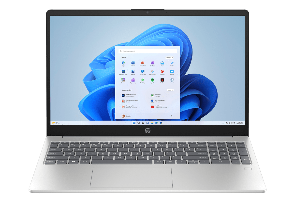 HP Laptop 15.6 inch 15-fd1470TU, Silver - 15.6