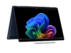 HP OmniBook X Flip 2-in-1 14 inch Laptop Next Gen AI 14-fm0138TU, Blue - 14" - Blue (D78KQPA)