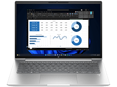HP ProBook 4 G1i 14 inch Notebook AI PC, Silver - 14" - Silver (DJ7Y1AT)