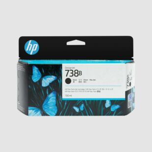 HP 738B 130-ml Black DesignJet Ink Cartridge (498P2A)