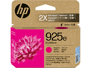 HP 925e EvoMore Magenta Original Ink Cartridge (4K0W1PA) - Center facing