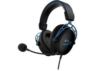 HyperX Cloud Alpha S - Gaming Headset (Black-Blue) (4P5L3AA) - Center facing