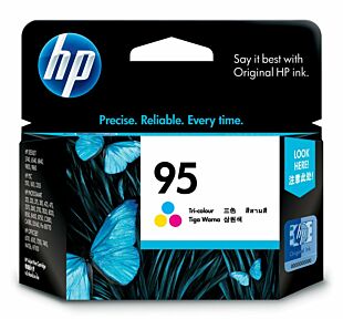 HP 95 Tri-color Original Ink Cartridge (C8766WA) - Center facing