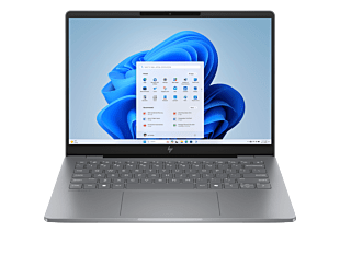 HP OmniBook 7 Laptop AI 14-fr0057TU - 14" - Meteor silver aluminum (C8JD7PA) - Center facing