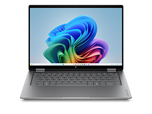 HP OmniBook X Flip 2-in-1 14 inch Laptop Next Gen AI 14-kb0045TU, Silver - 14" - Silver (D6GQ4PA) - Center facing