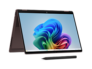 HP OmniBook X Flip 2-in-1 14 inch Laptop Next Gen AI 14-kc0014AU, Brown - 14" - Brown (D6GQ5PA) - Right facing