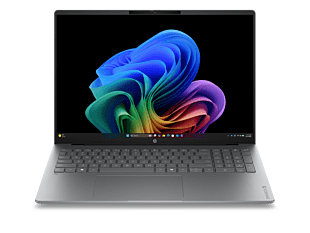 HP OmniBook 5 16 inch Laptop Next Gen AI 16-bm0021TU, Silver - 16" - Silver (D6GR8PA) - Center facing