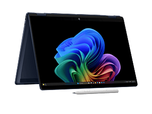 HP OmniBook X Flip 2-in-1 14 inch Laptop Next Gen AI 14-fm0138TU, Blue - 14" - Blue (D78KQPA)