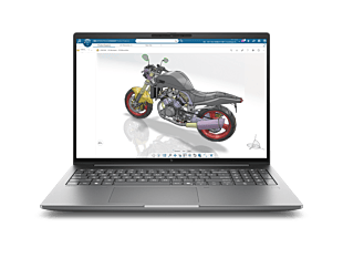 HP ZBook X 16 inch G2i Mobile Workstation PC, Silver - 16" - Silver (E03HBPT) - Center facing