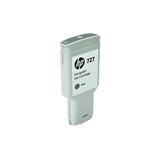 HP 727B 300-ml Gray DesignJet Ink Cartridge (3WX21A) - Right facing