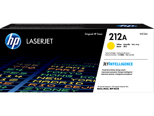 HP 212A Yellow Original LaserJet Toner Cartridge (W2122A) - Center facing