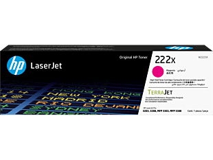 HP 222X High Yield Magenta Original LaserJet Toner Cartridge (W2223X) - Center facing