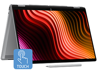 HP OmniBook X Flip 14-fk0054AU Next Gen AI PC, Silver - 14" - Meteor silver aluminum (BG5Z9PA)