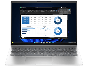 HP ProBook 4 G1i 16 inch Notebook AI PC, Silver - 16" - Pike silver aluminum (DJ7X5AT)