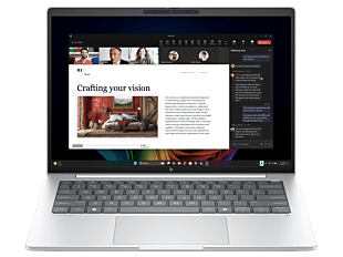 HP EliteBook 8 14 inch G1i Notebook Next Gen AI PC, Silver - 14" - Glacier silver aluminium (C57MZPT)