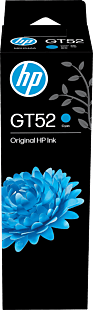 HP GT52 70-ml Cyan Original Ink Bottle (M0H54AA)