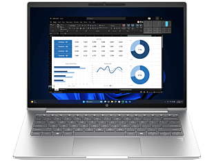 HP ProBook 4 14 inch G1i Notebook AI PC, Silver - 14" - Silver (BX8D5PT)