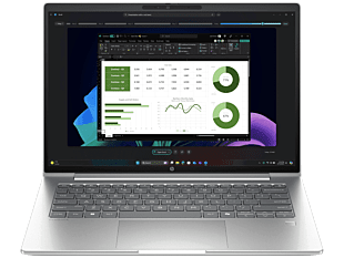 HP ProBook 4 14 inch G1i Notebook AI PC, Silver - 14" - Silver (BX8D6PT)