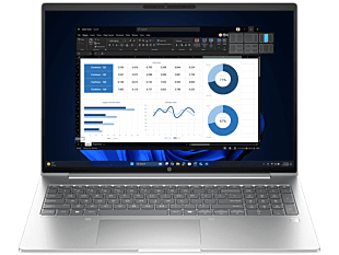 HP ProBook 4 G1i 16 inch Notebook AI PC, Silver - 16" - Silver (BX8C9PT)