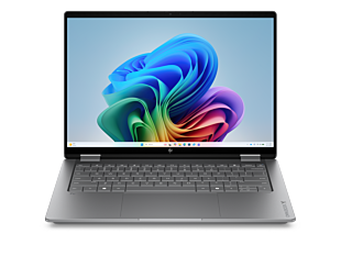 HP OmniBook X Flip 2-in-1 14 inch Laptop Next Gen AI 14-kb0025TU, Silver - 14" - Silver (D6GQ3PA) - Right facing