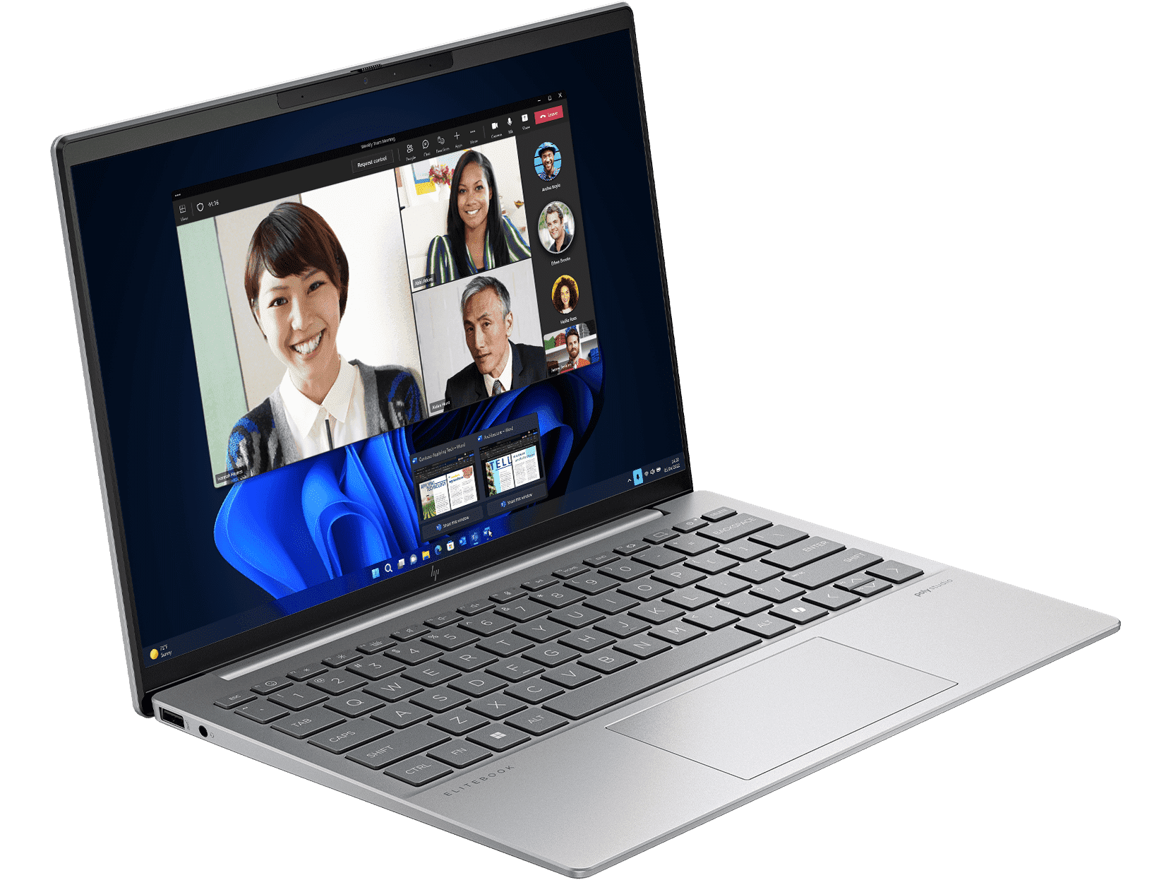 HP EliteBook 635 Aero 13.3 inch G11 Business Laptop, Silver - 13.3