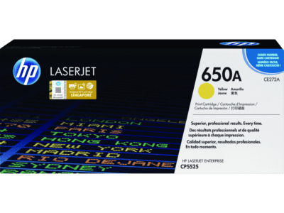 HP 650A Black Original LaserJet Toner Cartridge - (CE270A) - ร้าน