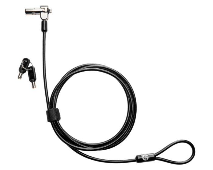HP Nano Master Keyed Cable Lock (1AJ40AA) - Center facing