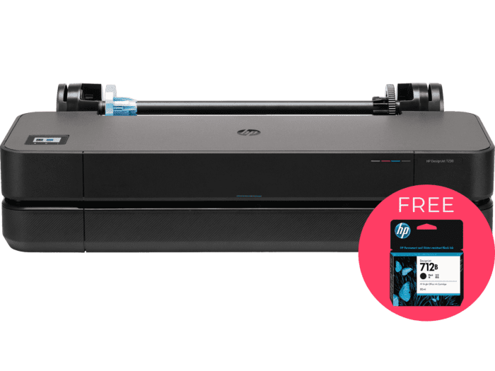 HP DesignJet T230 24inch Compact Large Format Plotter Printer (up to