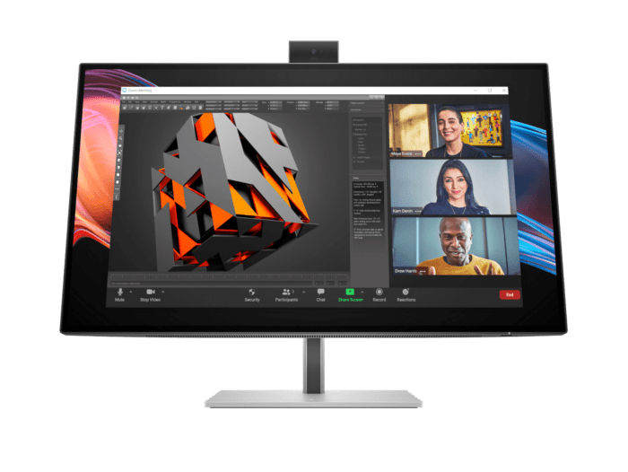 HP Series 7 Pro 27 inch 4K Conferencing Monitor - 727pm - 27" (8K135AA) - Center facing