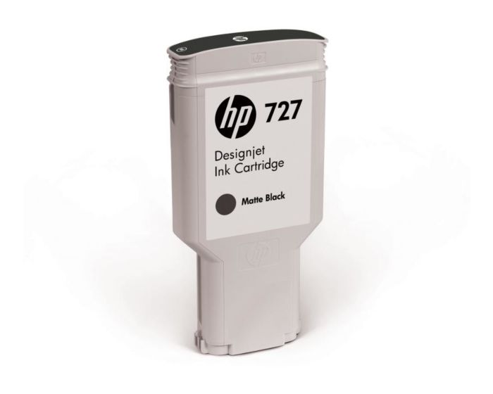 HP 727B 300-ml Matte Black DesignJet Ink Cartridge (3WX19A) - Right facing