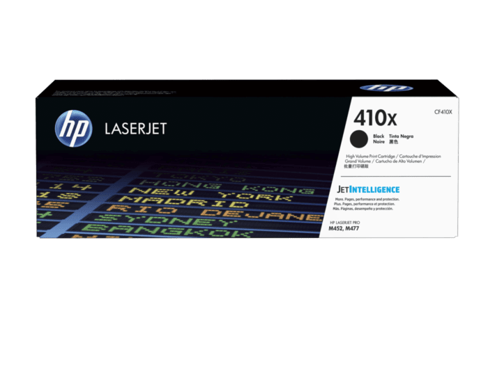 HP 410X High Yield Black Original LaserJet Toner Cartridge (CF410X) - Center facing