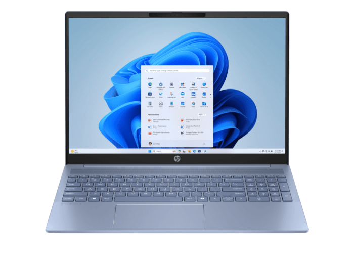 HP OmniBook 5 LaptopAI 16-af1067TU - 16" - Sky blue aluminum (CL3E5PA) - Center facing