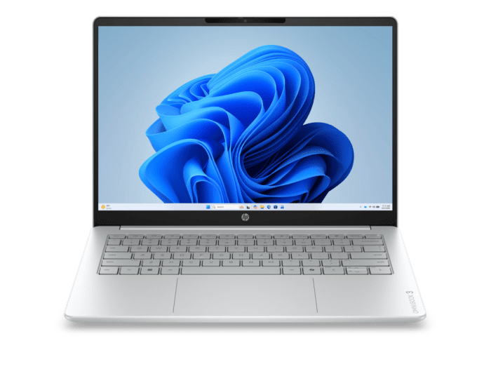 HP OmniBook 3 14 inch Laptop 14-hu0038TU, Silver - 14" - Silver (D6GQ1PA) - Center facing