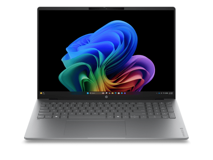 HP OmniBook 5 16 inch Laptop Next Gen AI 16-bm0021TU, Silver - 16" - Silver (D6GR8PA) - Center facing