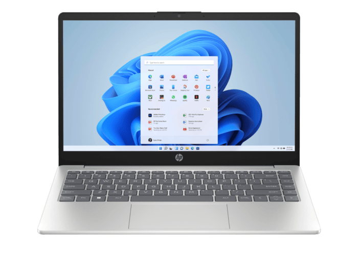HP Laptop 14 inch 14-ep1038TU, Silver - 14" - Natural silver (DK3V0PA)