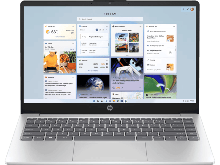 HP Laptop 14 inch 14-ep0194TU, Silver - 14" - Silver (D94ZZPA)