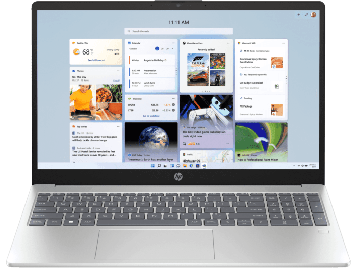 HP Laptop 15-fd1398TU - 15.6" - Natural silver (C8BY4PA) - Center facing