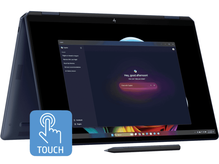 HP OmniBook Ultra Flip 14 inch Laptop 14-fh0055TU Next Gen AI PC, Blue - 14" - Atmospheric blue (B17B2PA)