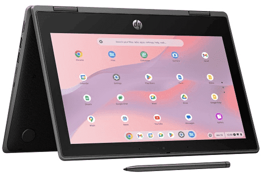 HP Chromebook 11 inch Fortis Flip G1i - 11.6" - Black (A5MV7AMOB)