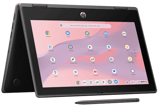 HP Fortis Flip G1i 11 inch Chromebook, Black (AY1G1AV)