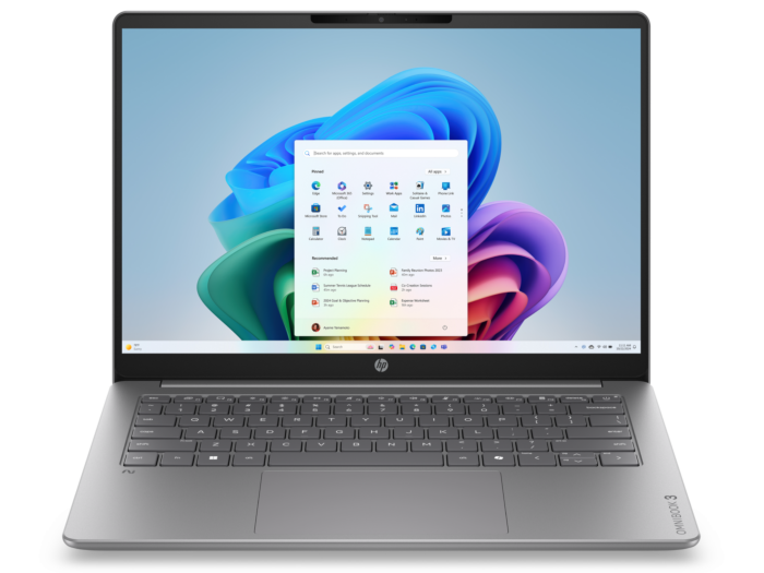 HP OmniBook 3 14 inch Laptop Next Gen AI 14-hz0047QU, Silver - 14" - Silver (DK3W0PA)
