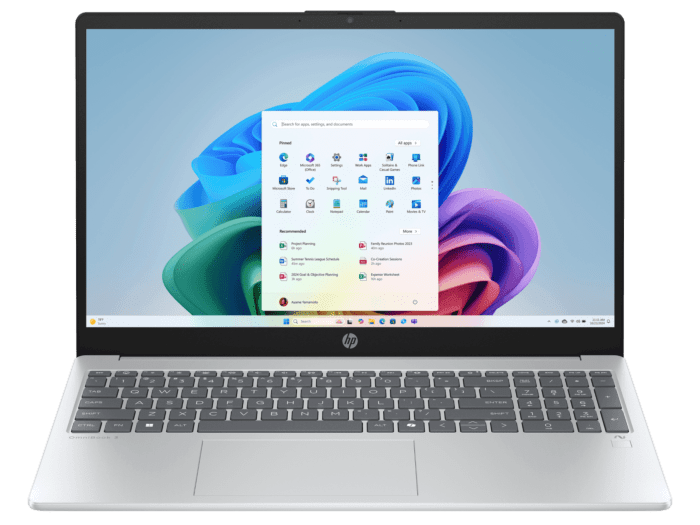 HP OmniBook 3 Laptop Next Gen AI 15-fn0076AU - 15.6" - Silver (CJ6C3PA)