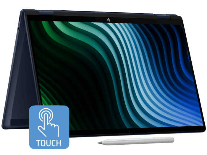 HP OmniBook X Flip 2-in-1 14 inch Laptop Next Gen AI 14-fm0138TU, Blue - 14" - Blue (D78KQPA)
