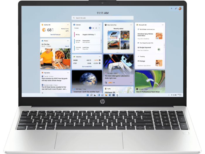 HP 250R 15.6 inch G10 Notebook PC, Silver - 15.6" - Silver (D3YL0PT)