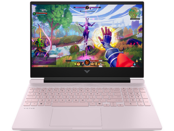 HP Victus 15.6 inch Gaming Laptop 15-fa2306TX, Pink - 15.6" - Pink (C23Y2PA)