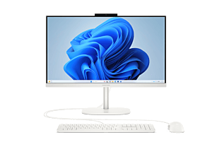 HP OmniStudio All-in-One Desktop 24-cv0032d PC - 23.8-inch - Cotton white (DK5H8PA) - Center facing