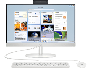 HP All-in-One 24-cr0015d PC - 23.8" - Shell white (C8CA4PA)