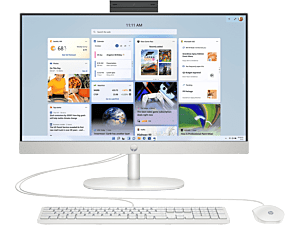 HP All-in-One 24-cr0160d PC - 23.8" - Shell white (BU6A0PA)