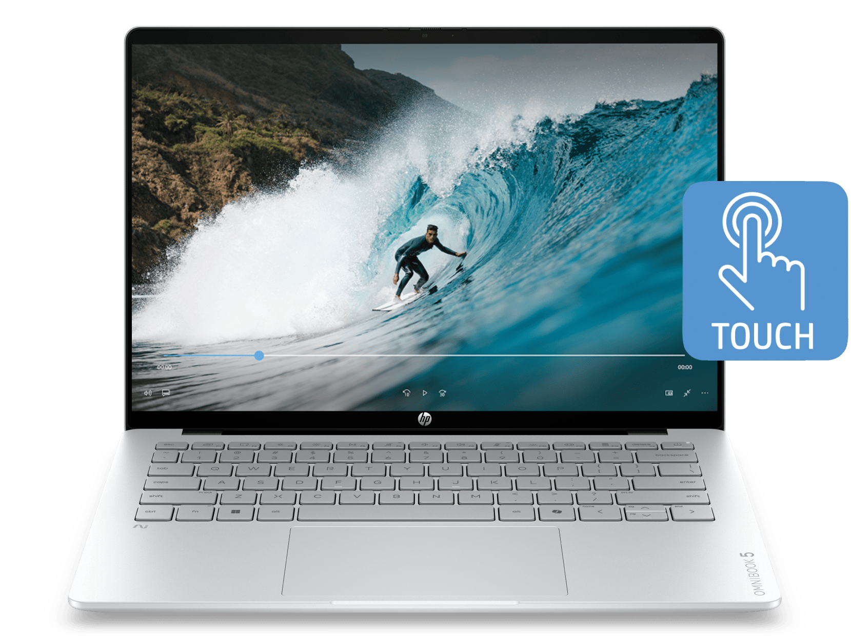 HP OmniBook 5 14 inch Laptop Next Gen AI 14-hm0033AU, Silver - 14